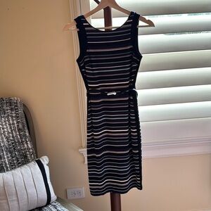 WHBM Striped Dress with Belt